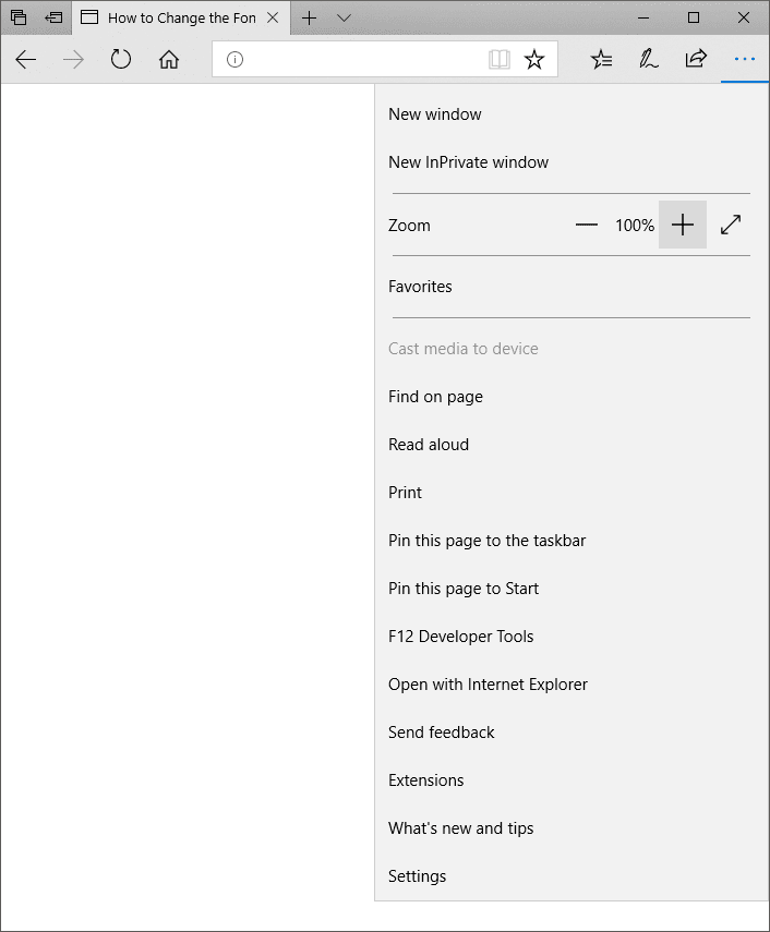 Change Web Browser Font Size | How to Change the Default Fonts in Your ...