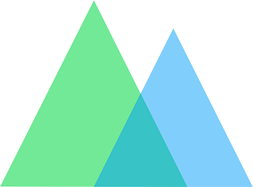 三角形が2つ重なったロゴ画像
