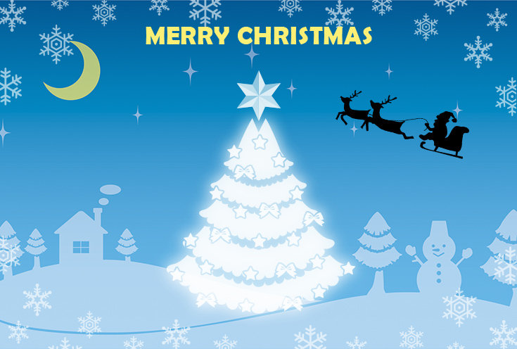 カード 画像 クリスマス おしゃれな無料クリスマスカードイラストと素材