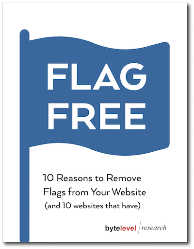 レポート「FLAG FREE: 10 Reasons to Remove Flags from Your Website」