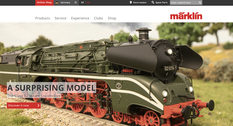 Märklinの精巧な鉄道模型